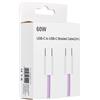 048B40A Pd60g 3a C263 Cavo Usb-c 60w Fast 2m Viola Per Honor X9c Smart Htc 10 Evo Bolt