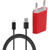 0C12E2A Caricabatterie Caricatore Usb Cavo Type-c 1a 5w Red Per Xiaomi Mi A2 A3 Cc9 Cc9e
