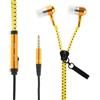 0B2E48A Auricolare Stereo Zipper Cuffie In-ear Microfono Gold Per Motorola Moto G64