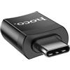 094E86A Hoco Adattatore Usb Otg Host Ua17 Usb-c Fast Black Per Samsung Galaxy A24 A245