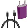 0C0FA0A Caricabatterie Caricatore Usb Cavo Type-c 1a 5w Viola Per Xiaomi Mi A1 A2 A3 Cc9