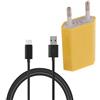 0C185EA Caricabatterie Caricatore Usb Cavo Type-c 1a 5w Giallo Per Oppo A54 5g A54s A55