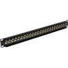 Stalflex Patch Panel RACK 19" Standard 1U 24 Porte BNC Nero Grigio per Armadio Rack