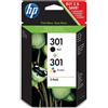 HP CR340EE Inkjet 301 COMBO-PACK Black/Tricolor - Cartuccie originale