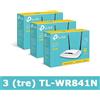TP-LINK 3 (TRE) TL-WR841N Router Wireless N 300Mbps, Ideale streaming video HD