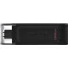 Kingston chiavetta USB DT70 128 GB USB C 3.2 Gen 1 Nero