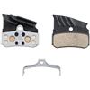 Shimano N04C disc pads and spring, alloy/stainless back with cooling fins, metal