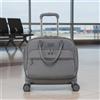 Trolley da Cabina 18 Pollici Rotazione 360° Valigia a 4 Ruote per Aereo