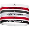 Nike Jordan Elastic Sport 6 PK Printed Fascia per capelli da donna White/Gym Red/Black One Size