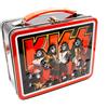AQUARIUS KISS Fun Box - Sturdy Tin Storage Box with Plastic Handle & Embossed Fr