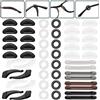 VEGCOO 26 paia di occhiali antiscivolo in silicone con gancio per orecchie adesivi per