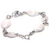 NALBORI Bracciale tutto vero Argento 925 e perla barocca scaramazza naturale maestoso