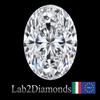 Lab2Diamonds Diamante Lab Grown 0.6 ct Ovale F VVS2 IGI 755509983