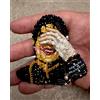 Jackson Grande spilla con perline ispirata a Michael Jackson spilla artistica ucraina...