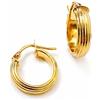 Oro 18kt Orecchini Cerchio ORO 18 CARATI Fantasia in Oro 18kt 750% List. 425€
