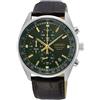 SEIKO Crono Elegante SSB385P1 Orologio Uomo Quarzo Bracciale Pelle