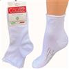 College 6 Calze smollato Donna puro Cotone Filo Di Scozia College calzini sanitaria