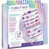 LANSAY - MAKE IT REAL - Cristalli da Sogno - Cofanetto Creazione Gioielli per Bambini dai 8 Anni - Crea 8 Braccialetti con 319 Perline Pastello e Cristalli - Idea Regalo Creativa con Portagioie