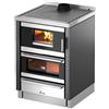 Cadel Cucina legna 6,2kW KOOK 60 4.0V Antracite 4 stelle (60x60x85cm)