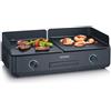 Severin Griglia Elettrica 2 Fuochi 2200W Temperatura max 240° Nero PG 8569 Severin