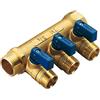 TIEMM COLLETTORE NINO 3 VIE CON VALVOLE A SFERA- 3/4 x 1/2 3 vie Blu- TIEMM- pezzi 1