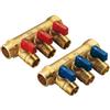 TIEMM COLLETTORE NINO GIALLO CON VALVOLA A SFERA 3/4 X 16 4 VIE- 3/4 x 1/2 x 16- TI...