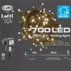 Lotti Catena Luminosa 700 LED Bianco Caldo 28 mt