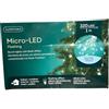 Kaemingk Luci di Natale a grappolo 320 Micro LED Bianco Freddo 1 mt