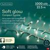 Kaemingk Luci di Natale 1000 LED Soft Glow Bianco Caldo 22,5 mt