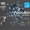 Lotti Catena Luminosa 700 LED Bianco Freddo 28 mt