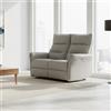 DecHome Divano Relax 2 Posti Reclinabile Elettrico 134x95x105 cm Grigio Softwave DecHome