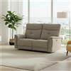 DecHome Divano Relax 3 Posti Reclinabile Elettrico 198x96x105 cm Sabbia Elysio DecHome