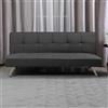 DecHome Divano Letto Clic-Clac 3 Posti 168x83x75 cm Grigio Scuro Daynora DecHome