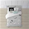 BL BELUM BELUM | Copripiumino Looney Tunes | Copripiumino Modello Looney Tunes BN | Copripiumino 100% cotone | Copripiumino (letto da 150/160 (240 x 240 cm)
