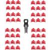 No 100PZ Rosso RJ45 Port Ethernet LAN Hub Dust Cover Plug Blockout Protector7537