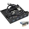 No PCI-e un USB 3.0 Scheda di Espansione USB Pannello Frontale PC Adattatore U7286