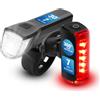 Set Di Luci Doppie per Bicicletta, Illuminazione a 360°, Lampada a LED per Bicic