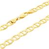 Nuragold Collana Catena Mariner Con Ciondolo Ancora In Oro Giallo 10K 2mm-9mm 16"-30"