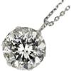 Nessuno Nuovissima collana con ciondolo diamante Pt900/Pt850 1,129 ct I I1 G spedizio...