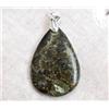 JM-IMPORT Larvikite 52 Carati - Ciondolo Cabochon Pietra Naturale - Norvegia DP80