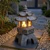 Lampada da Giardino in Stile Cinese Luce Gialla Calda per Patio
