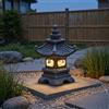 Lampada da Giardino in Stile Cinese Luce Gialla Calda per Patio