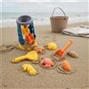 Set Secchiello Spiaggia Manico Kit Giochi Sabbia Gioco Creativo per Sabbiera