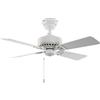 Hunter Ventilatore da Soffitto Hunter BAYPORT 107 cm Bianco & Eiche Chiaro Zugkette
