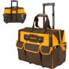 Ingco Borsa porta attrezzi 19 tasche base rigida Portattrezzi utensili trolley