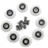 YUANQIAN 8 Rotelle per Box Doccia Cuscinetti 23Mm, Ruote e Viti per Porte Scorrevoli