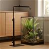 Stativo Metallico Nero Profilo Sottile Illuminazione Stabile