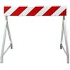 DEBVERONA Transenna Stradale Barriera Parapedonale Rifrangente in Acciaio cm 150 - H 100