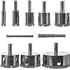 BIGSTREN Sega a Tazza Diamantate Set 10 Frese a Tazza per Forare Piastrelle, Vetro, Marmo