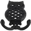 Gancio Gufo in Ghisa Per Abiti Metallo Appendiabiti Da Parete Decorativo